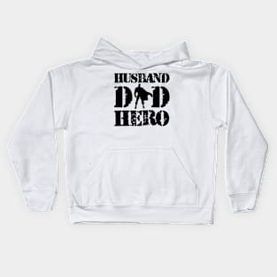 Dad Husband Hero Kids Hoodie